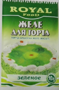 Желе для торта зеленое.10гр*240шт.